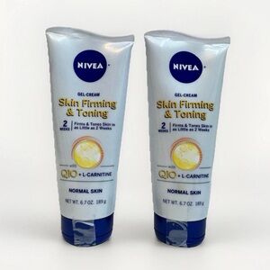 NIVEA Skin Firming & Toning Gel-Cream with Q-10 + L-Carnitine 6.7 oz pack of 2